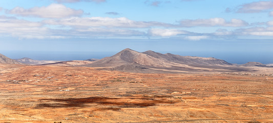 Volcanic landscape in Fuerteventura