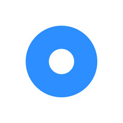 Modern Record Icon Button Logo