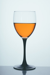 glass of white wine close-up