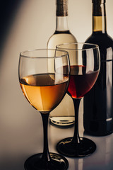 white and red wine