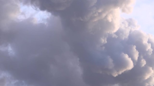 Factory plant smoke stack over blue sky background 003