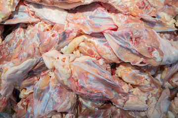 Chicken on abstract background