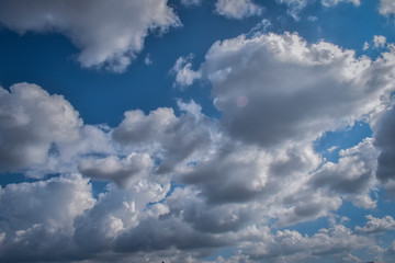Fototapeta premium Clouds and blue sky background