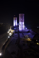 Zamek w Chęcinach nocą, Chęciny Castle by night