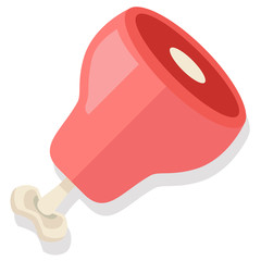 Meat flat illustration