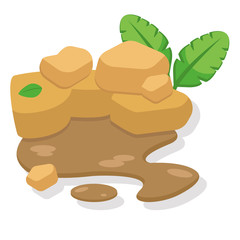 Mud flat illustration