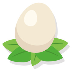 Dinosuar egg flat illustration