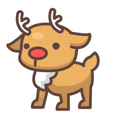 Deer LineColor illustration
