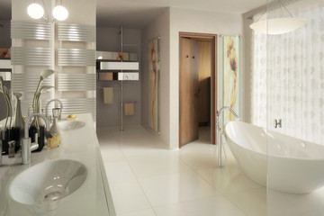 Elegant Bathroom Design - 3d visualization