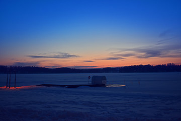 Fototapeta premium Sunset from finland