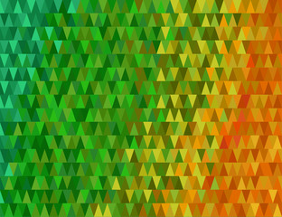 green yellow orange abstract color gradient background / triangle /  vector