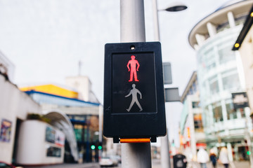 Stop light in United kingdom showing stop