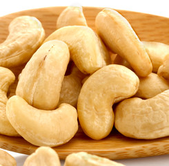 Cashew. close up. Natural protein diet food.