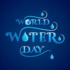 world water day poster concept