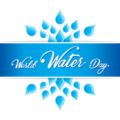 Fototapeta na wymiar world water day poster concept