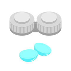 コンタクトレンズとケース