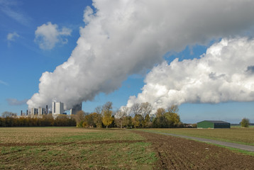 Fototapeta na wymiar RWE Coal Power Plant Niederaußem
