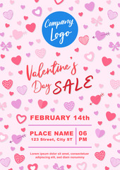 Valentines day concept banner background