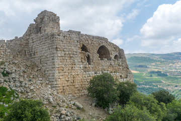 Fototapeta na wymiar Nimrod Fortress Remains