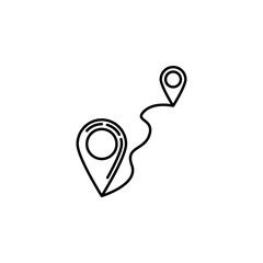 location pin. Signs and symbols can be used for web, logo, mobile app, UI, UX