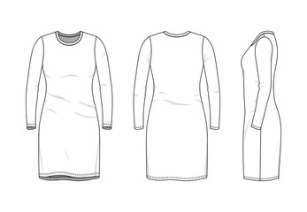 Blank clothing templates.