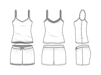 Blank clothing templates. - 248458765