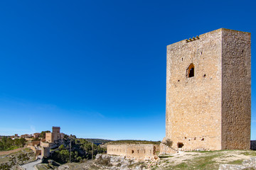 Fototapeta na wymiar Castle of Alarcon in Cuenca, Spain