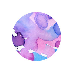 Watercolor painting. Hand painted abstract watercolor background