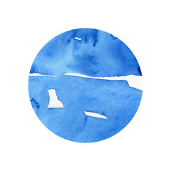 Watercolor painting. Hand painted abstract watercolor background