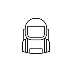 avatar astronaut outline icon. Signs and symbols can be used for web logo mobile app UI UX