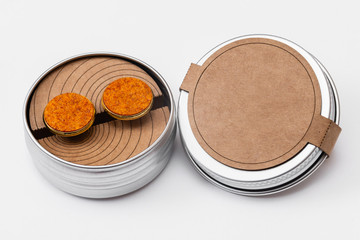 cufflinks and steel case