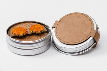 cufflinks and steel case