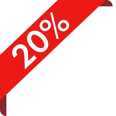 Corner Ribbon Banner Vector, Illustration