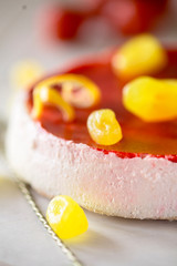 cake on a white background 