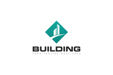 Fototapeta premium building logo and building icon Vector illustration design Template