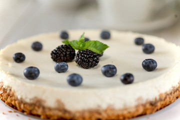 cake on a white background 