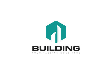 building logo and building icon Vector illustration design Template