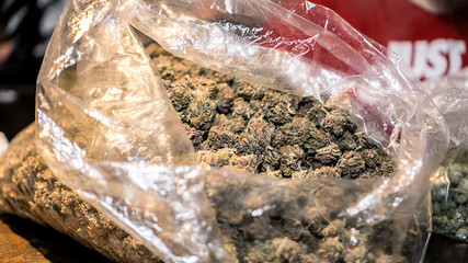 A Turkey Bag Full Of Cannabis Flowers