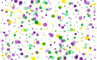 Mardi Gras carnival circles confetti background © tamaraluiza