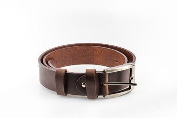 Man's leather belt.