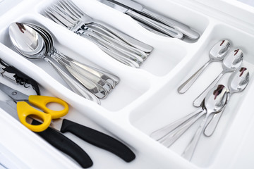 Fork spoon and knife