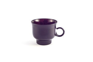  Black cup on a white background