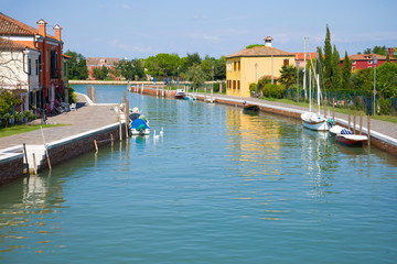 Mazzorbo Island on a sunny day. Venice, Italy