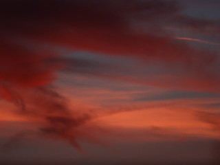 dramatic sky with clouds