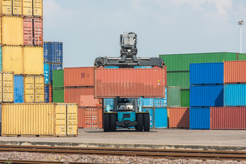 Car Top container handlers Container truck 20ft container yard