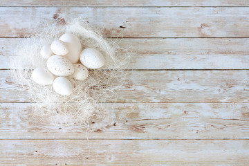 easter wooden background with copy space for your text