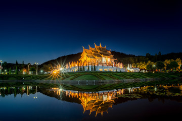 Fototapeta na wymiar Royal park in chiangmai . Thailand