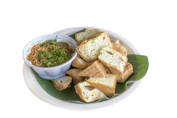 Spelt, broccoli, savoy cabbage with chargrilled tofu with sriracha 