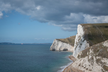 Dorset coastline white cliffs