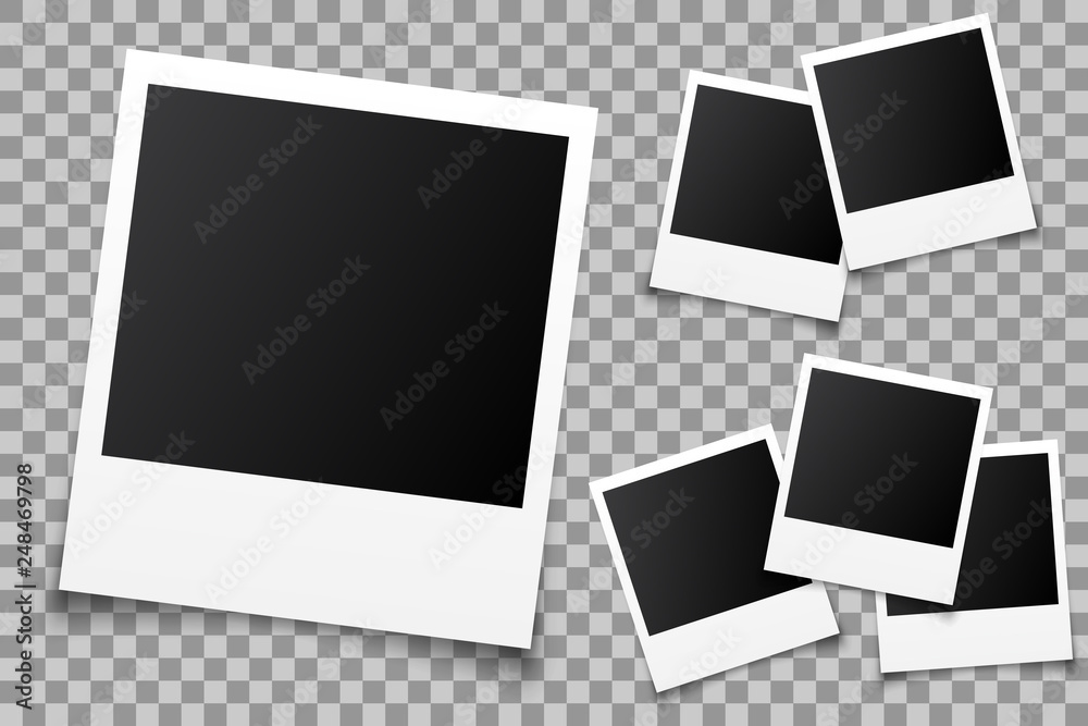 Poster Set empty photo frame - vector for stock